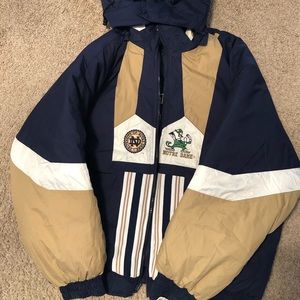 NWT VINTAGE Notre Dame starter jacket, 2x
